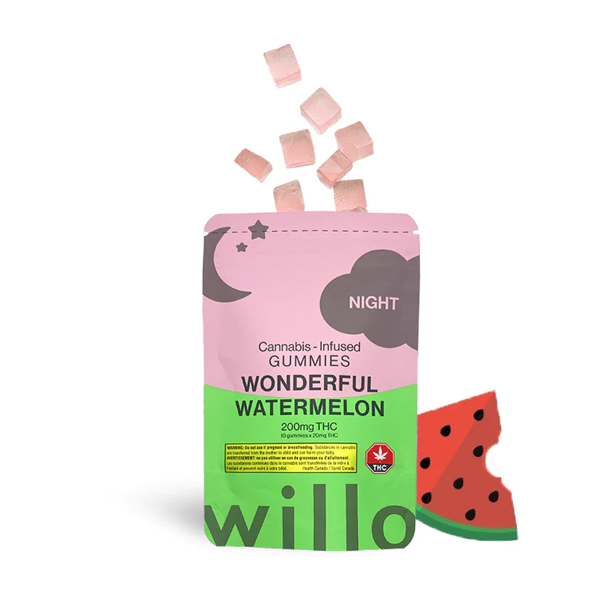 Willo Full Spectrum THC Gummies – 200mg (Indica) Edibles Full Spectrum Willo Full Spectrum THC Gummies – 200mg (Indica) Edibles Full Spectrum