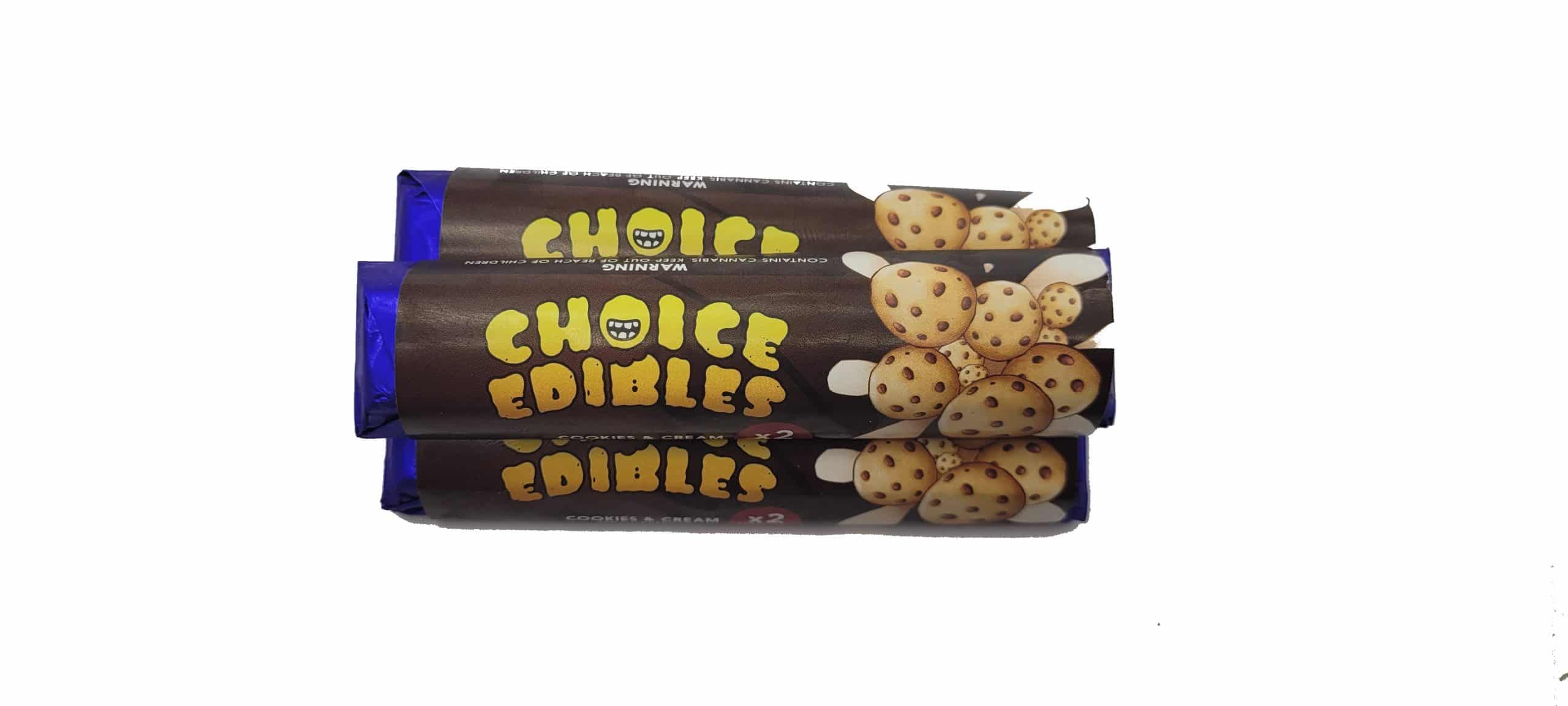 Choice Cookies and Cream Chocolates (200mg) Edibles anxiety Choice Cookies and Cream Chocolates (200mg) Edibles anxiety