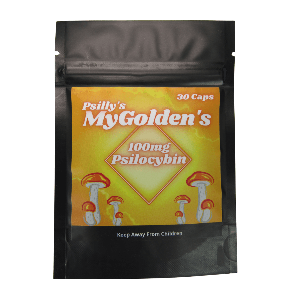 Psilly’s MyGoldens Microdose Caps Mushrooms Mushroom Capsules Psilly’s MyGoldens Microdose Caps Mushrooms Mushroom Capsules