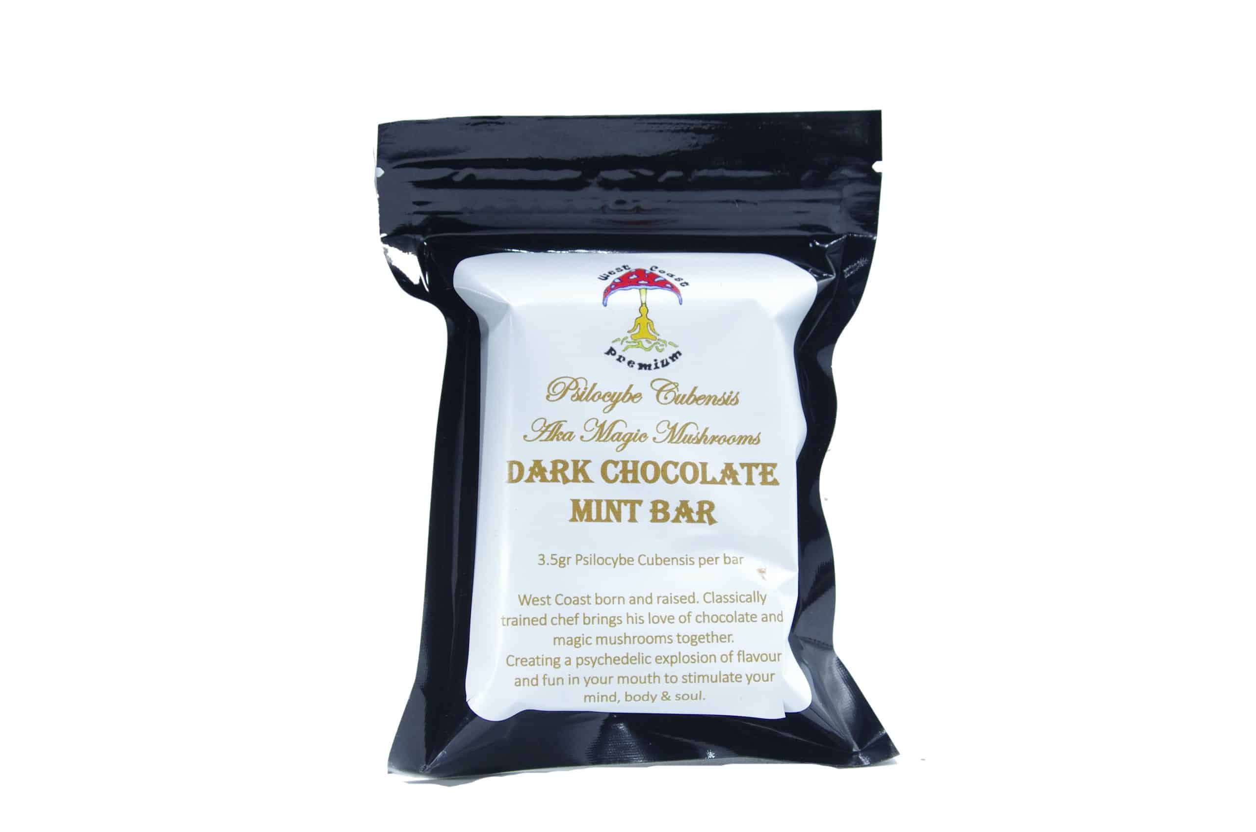 Coast West Premium – Dark Chocolate Mint Mushroom Chocolate Bar Psychedelics Coast West Premium – Dark Chocolate Mint Mushroom Chocolate Bar Psychedelics