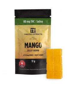 Twisted Extracts – Sativa Jelly Bomb (80mg THC) Edibles anti-anxiety
