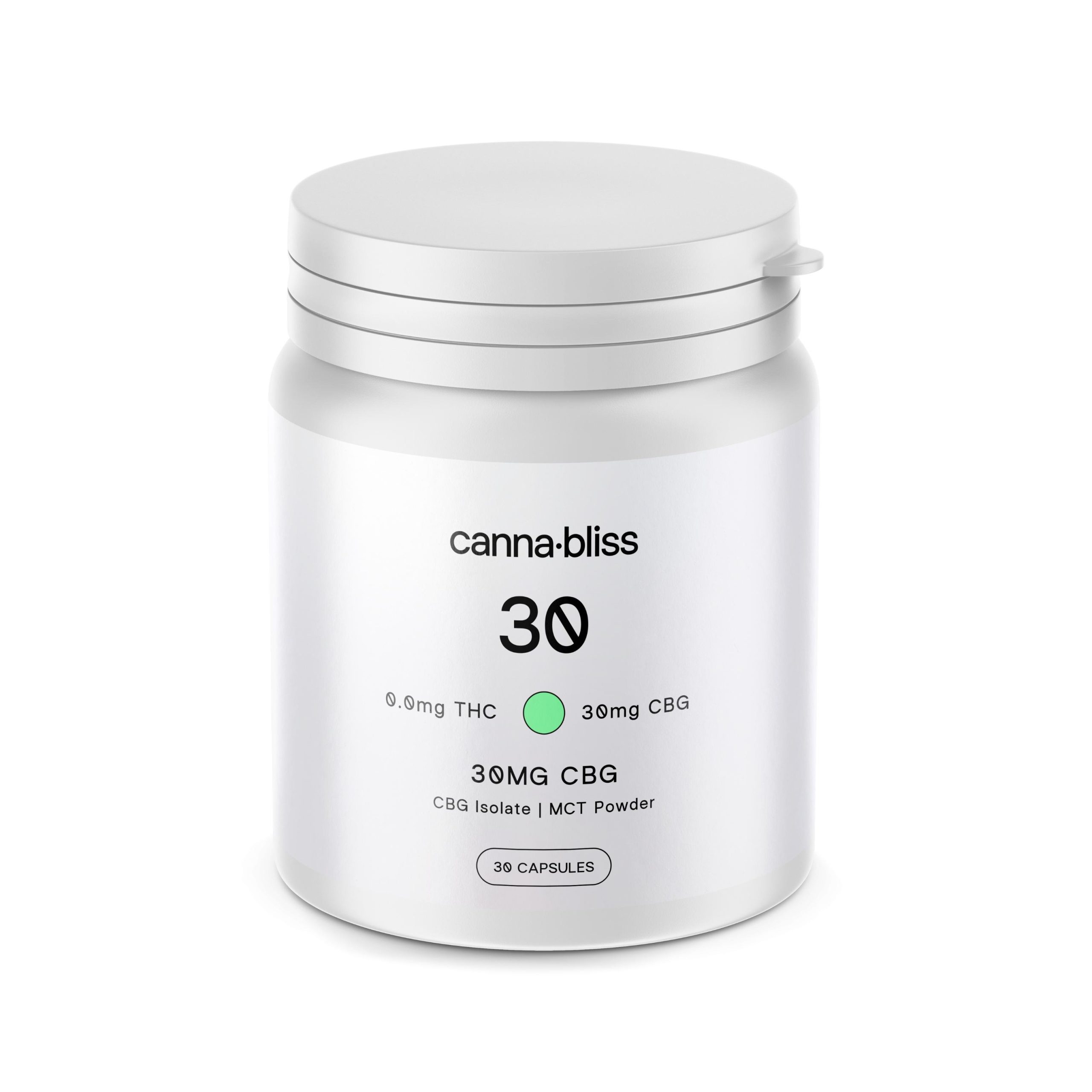 Canna Bliss CBG Capsules – 30mg (30 Pack) Capsules CBD Canna Bliss CBG Capsules – 30mg (30 Pack) Capsules CBD