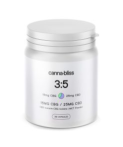 Canna Bliss 3:5 Capsules – 15mg CBG/25mg CBD Capsules CBD