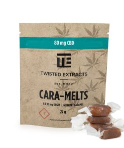 Twisted Extracts – CBD Cara-Melts (80mg CBD) Edibles anti-anxiety
