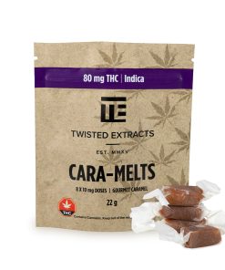 Twisted Extracts – Indica Cara-Melts (80mg THC) Edibles anti-anxiety