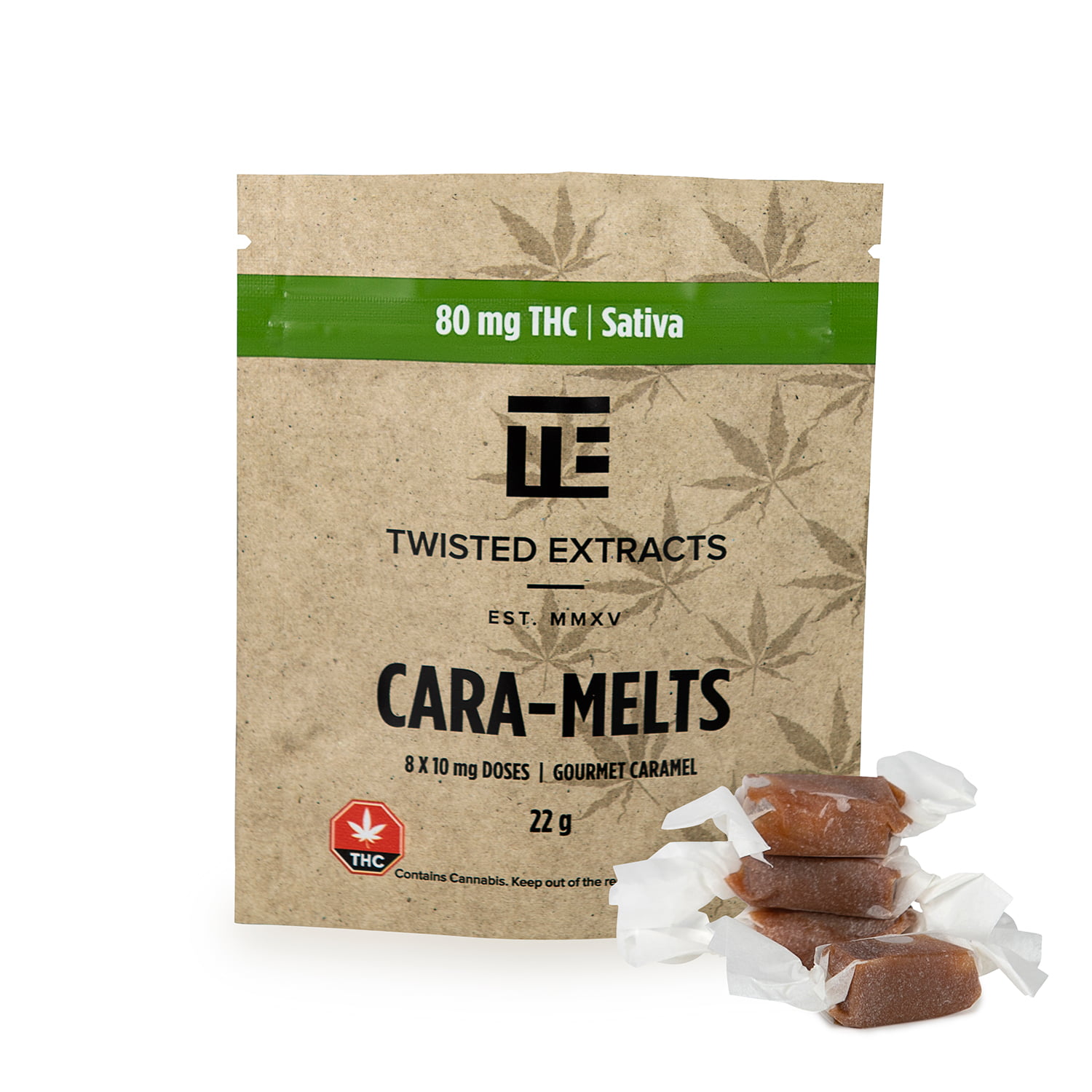 Twisted Extracts – Sativa Cara-Melts (80mg THC) Edibles anti-anxiety Twisted Extracts – Sativa Cara-Melts (80mg THC) Edibles anti-anxiety