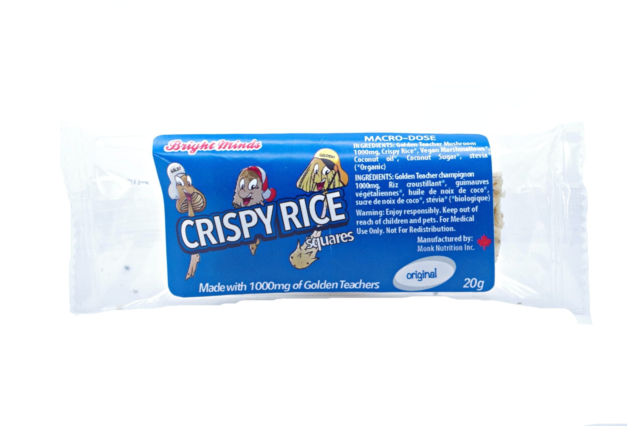Bright Minds Crispy Rice Marshmallow Squares (1 Gram Golden Teachers) Psychedelics Bright Minds Crispy Rice Marshmallow Squares (1 Gram Golden Teachers) Psychedelics