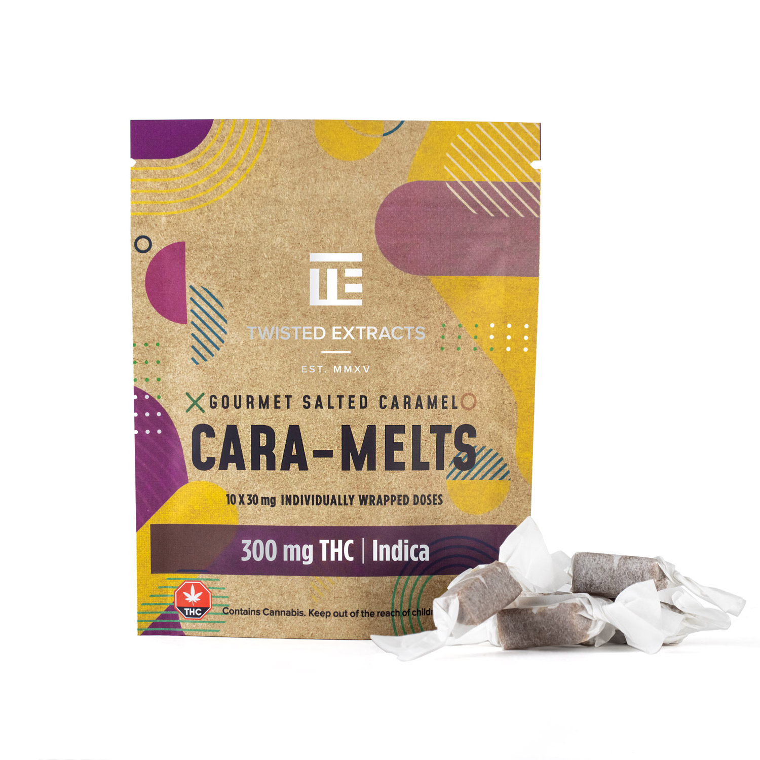 Twisted Extracts – Indica Salted Cara-Melts (300 Mg THC) Candies Twisted Extracts – Indica Salted Cara-Melts (300 Mg THC) Candies