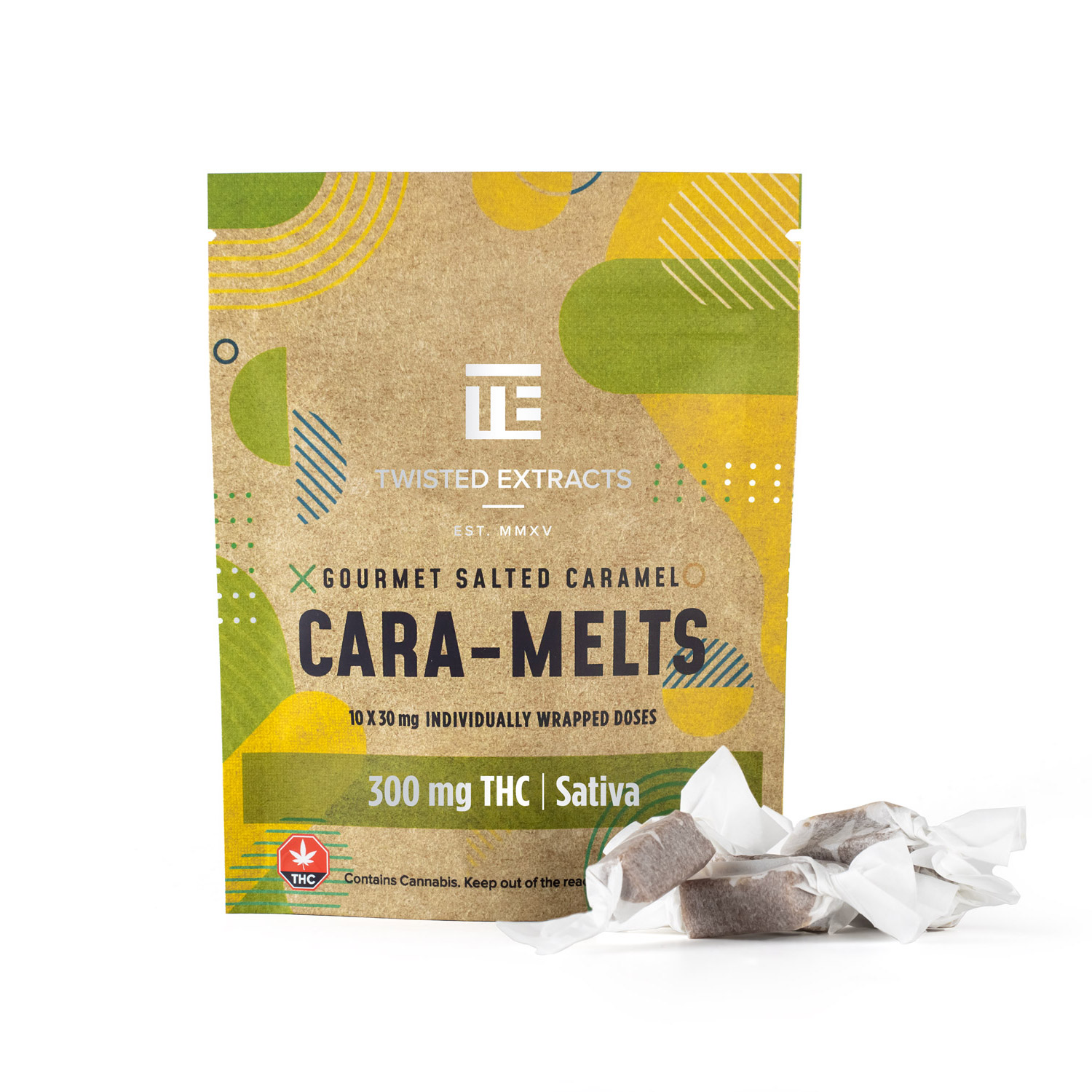 Twisted Extracts – Sativa Salted Cara-Melts (300 mg THC) Candies Twisted Extracts – Sativa Salted Cara-Melts (300 mg THC) Candies