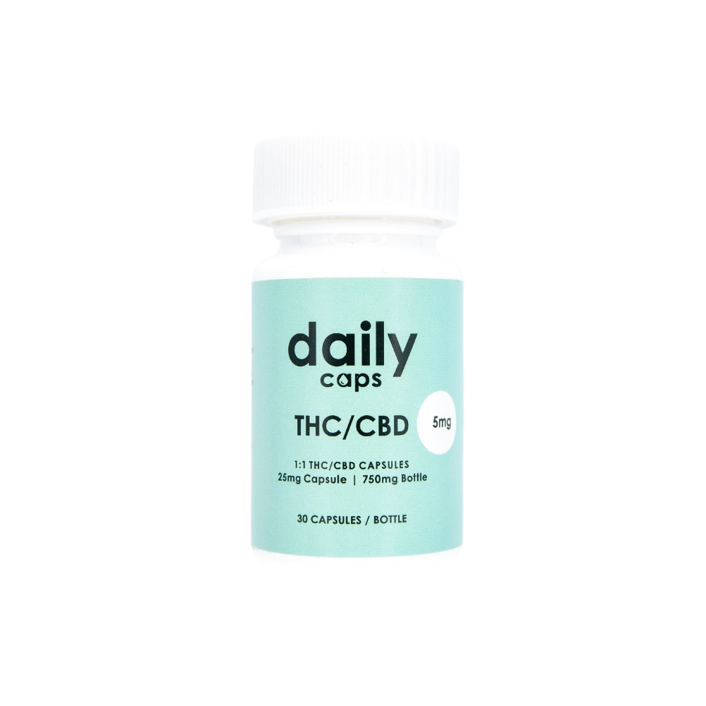 Daily Caps – 5mg (1:1) CBD&THC Daily Caps – 5mg (1:1) CBD&THC