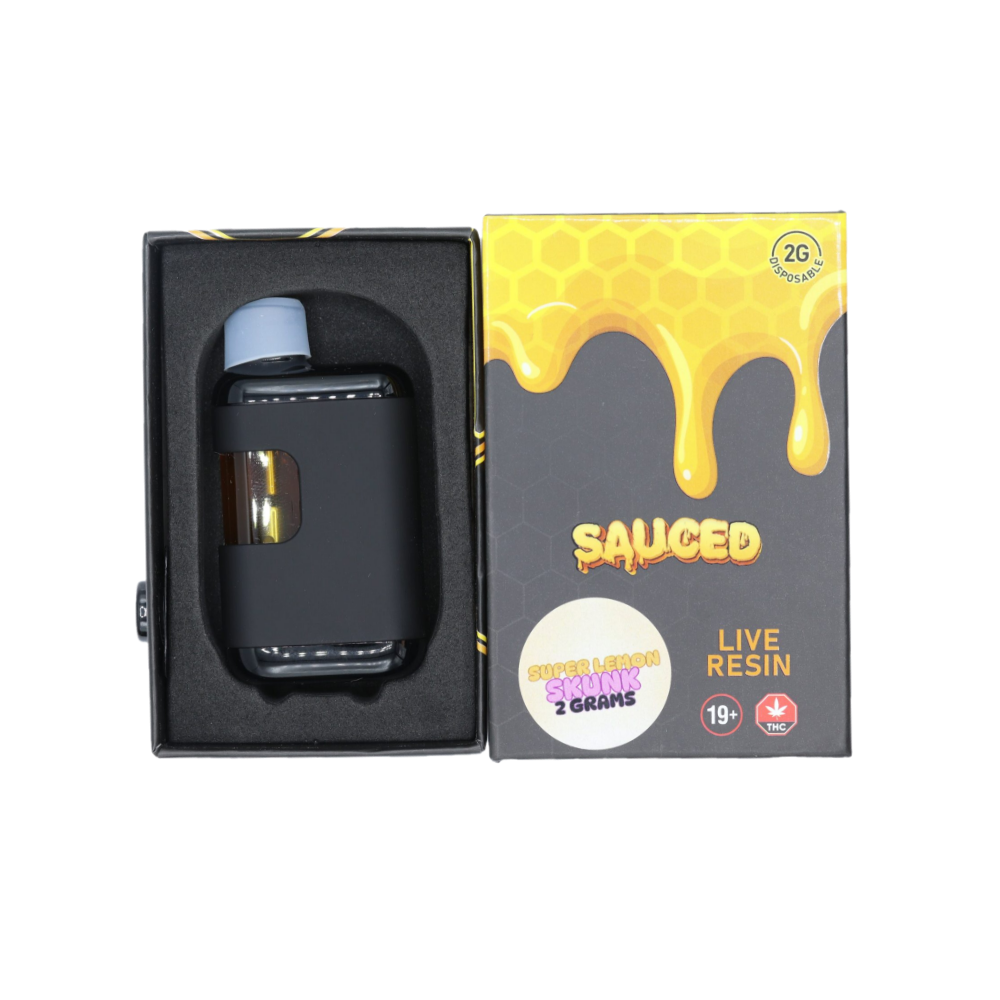 Sauced Live Resin Vapes (2g) Vape Cartridges Live Resin Vapes Sauced Live Resin Vapes (2g) Vape Cartridges Live Resin Vapes