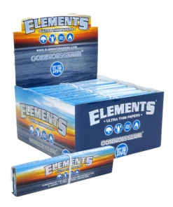 Elements Connoisseur Rolling Papers with Tips – King Size Slim Accessories