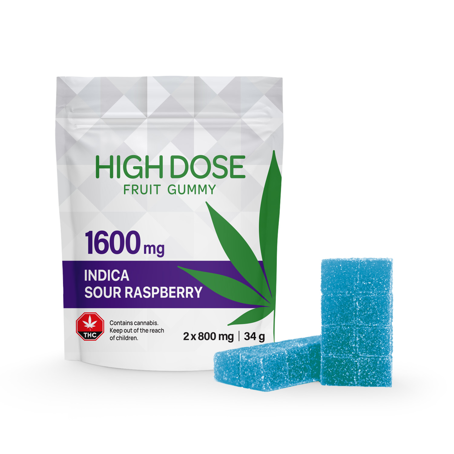 Extreme Strength – High Dose Fruit Gummy (1600mg THC, Indica) Gummies Extreme Strength – High Dose Fruit Gummy (1600mg THC, Indica) Gummies