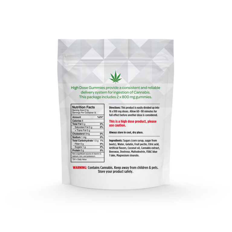 Extreme Strength – High Dose Fruit Gummy (1600mg THC, Indica) Gummies Extreme Strength – High Dose Fruit Gummy (1600mg THC, Indica) Gummies