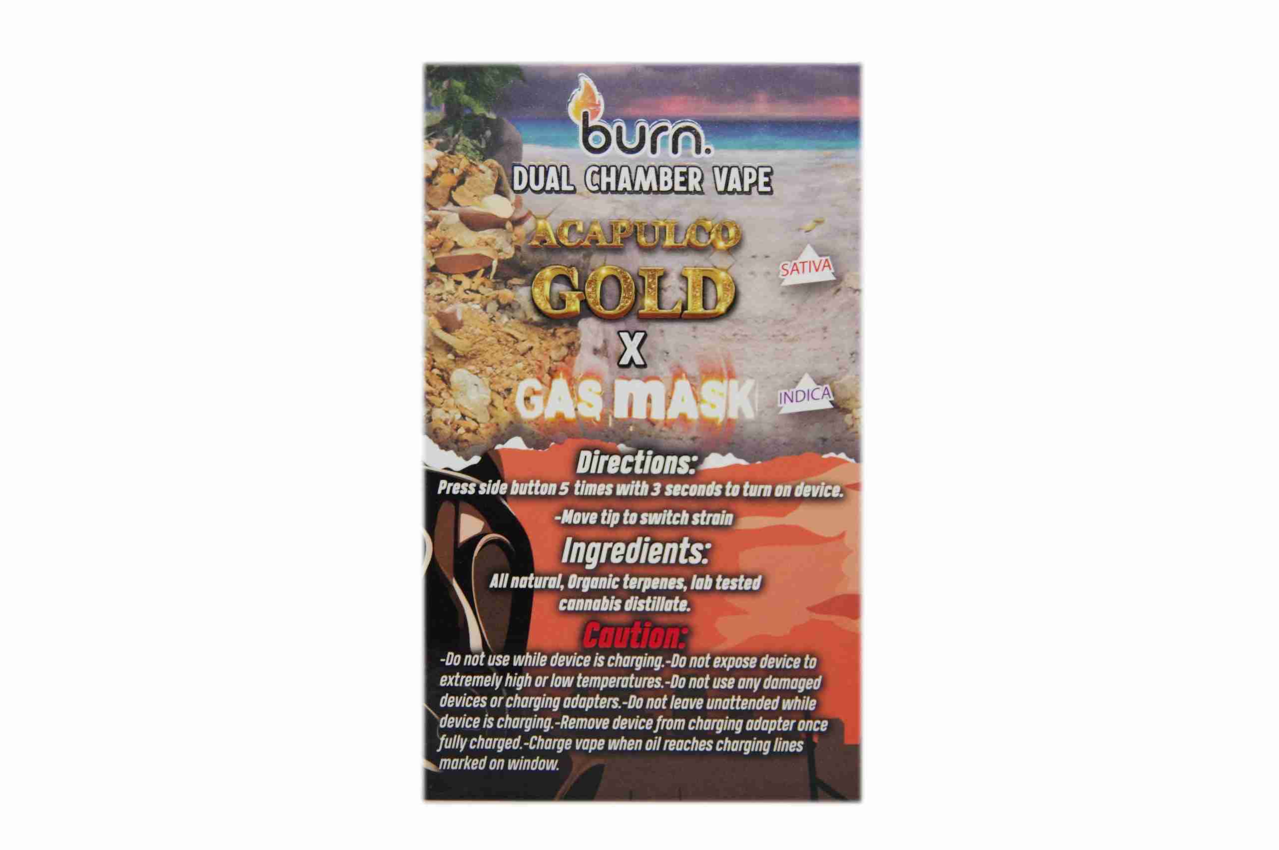 6 Gram Dual-Chamber BURN Disposable Vape Burn Cartridges 6 Gram Dual-Chamber BURN Disposable Vape Burn Cartridges