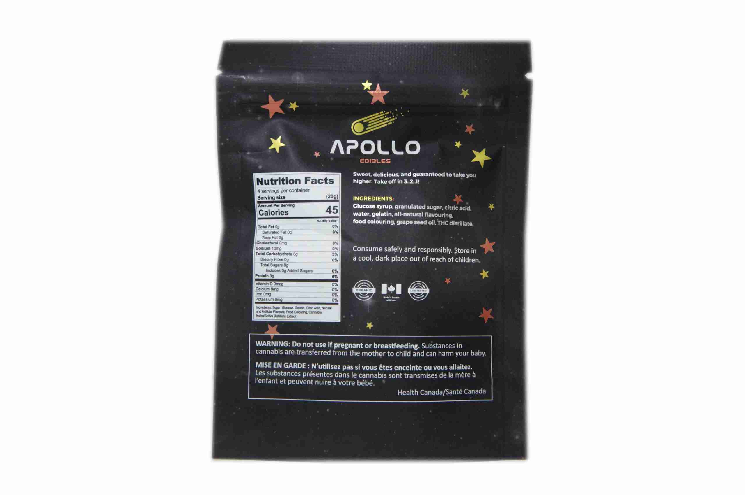 Apollo Edibles – Shooting Stars 500mg THC Sativa Gummies Apollo Edibles Apollo Edibles – Shooting Stars 500mg THC Sativa Gummies Apollo Edibles