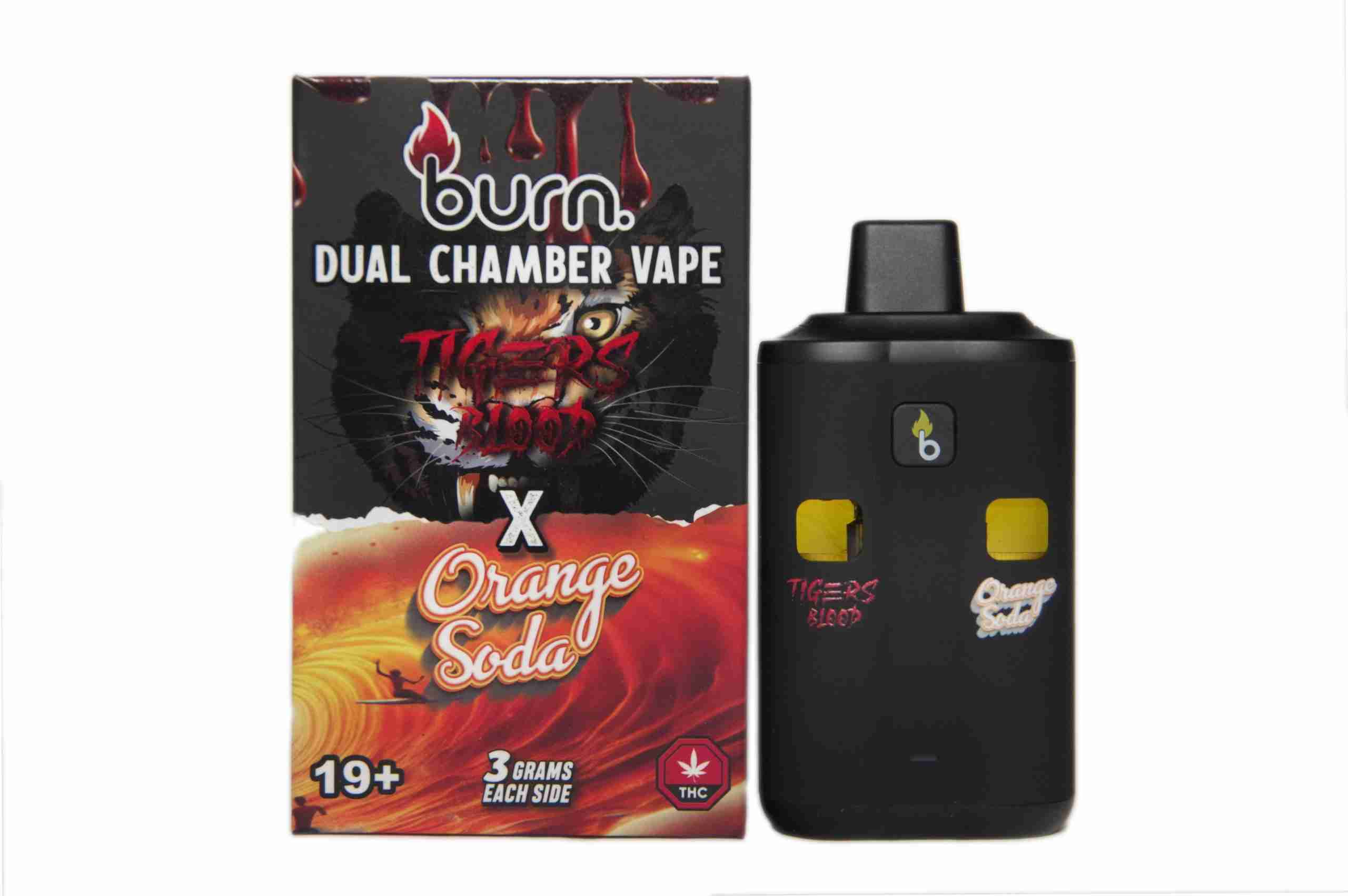 6 Gram Dual-Chamber BURN Disposable Vape Burn Cartridges 6 Gram Dual-Chamber BURN Disposable Vape Burn Cartridges