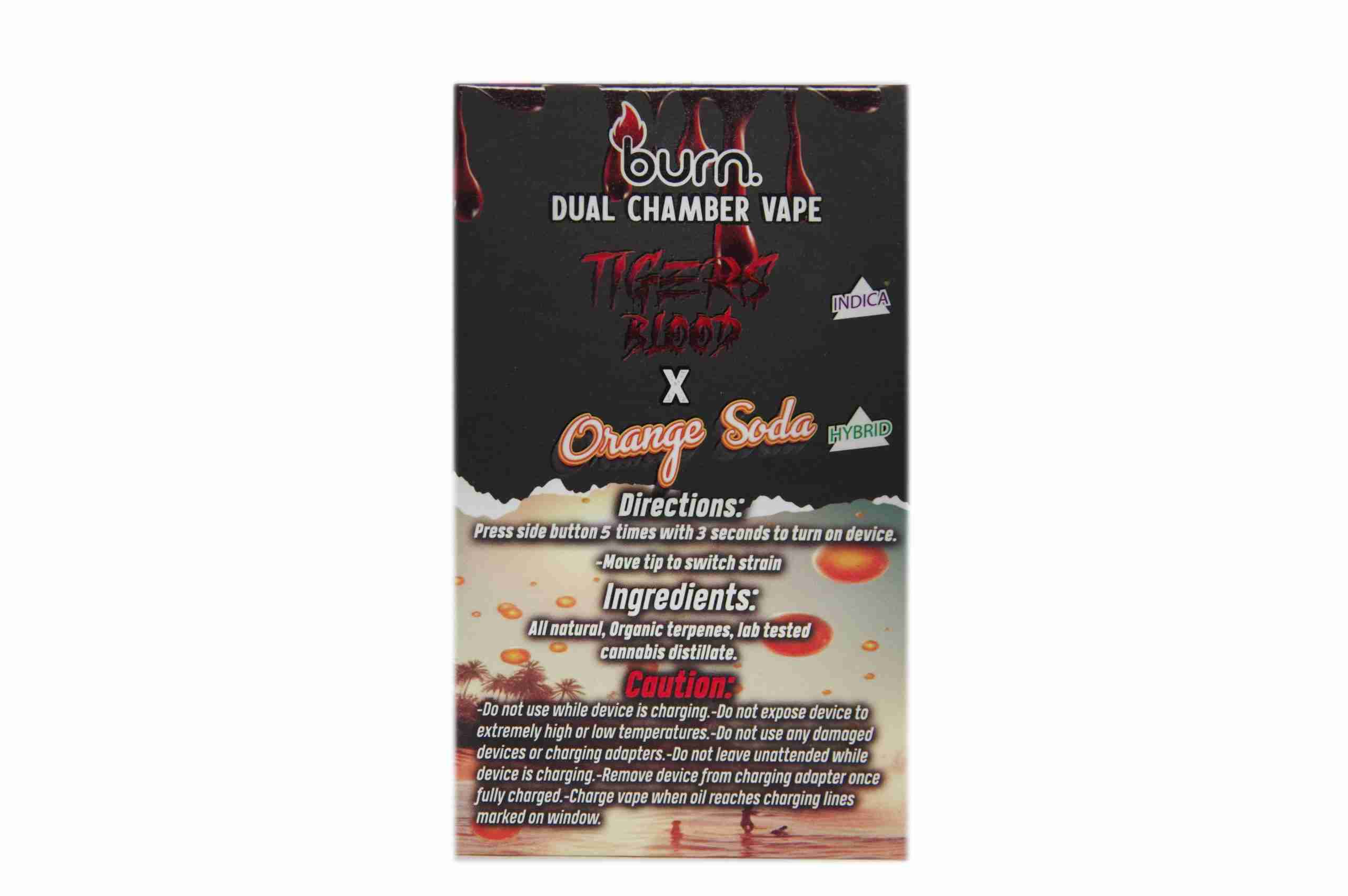 6 Gram Dual-Chamber BURN Disposable Vape Burn Cartridges 6 Gram Dual-Chamber BURN Disposable Vape Burn Cartridges