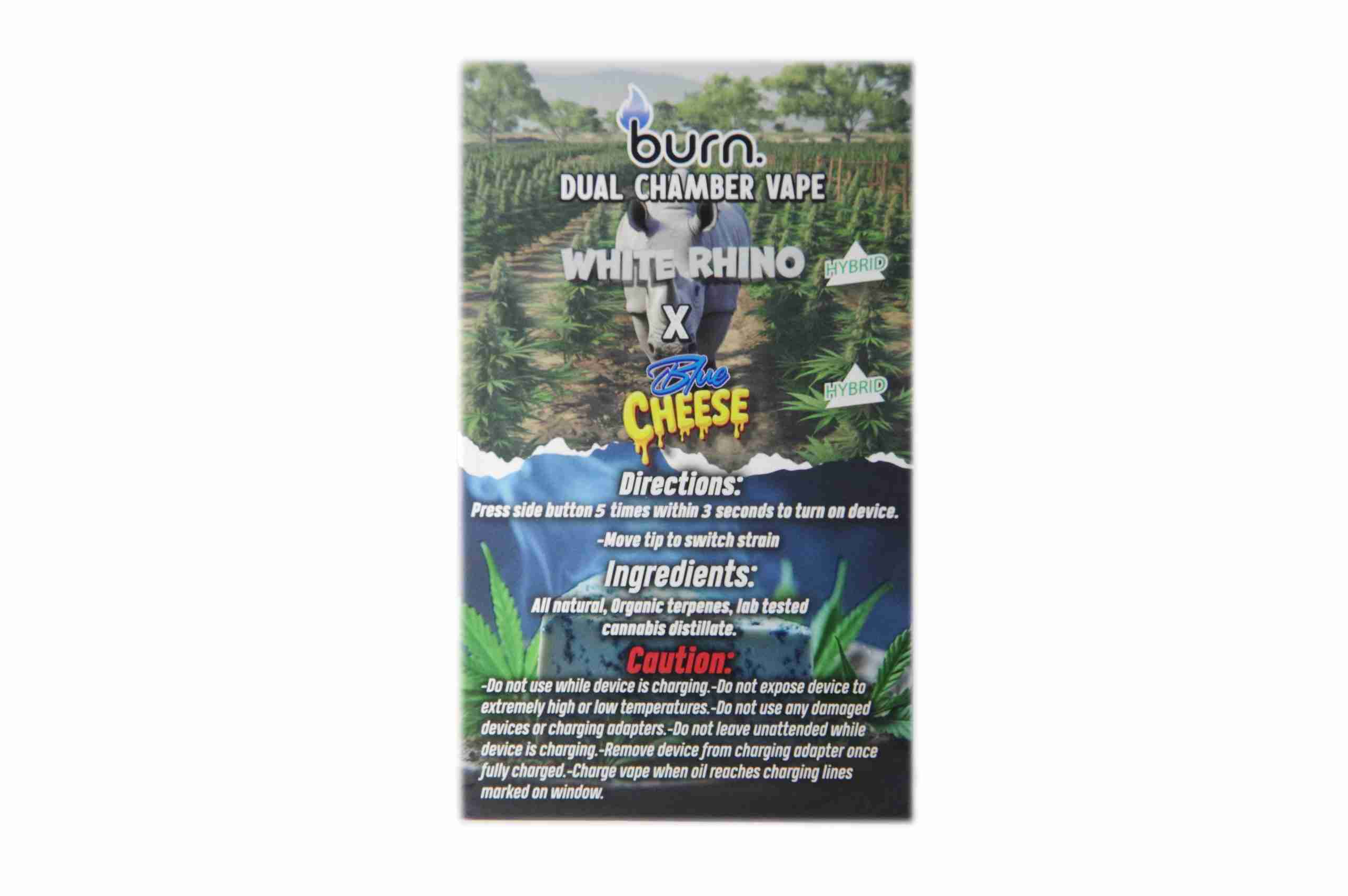 6 Gram Dual-Chamber BURN Disposable Vape Burn Cartridges 6 Gram Dual-Chamber BURN Disposable Vape Burn Cartridges