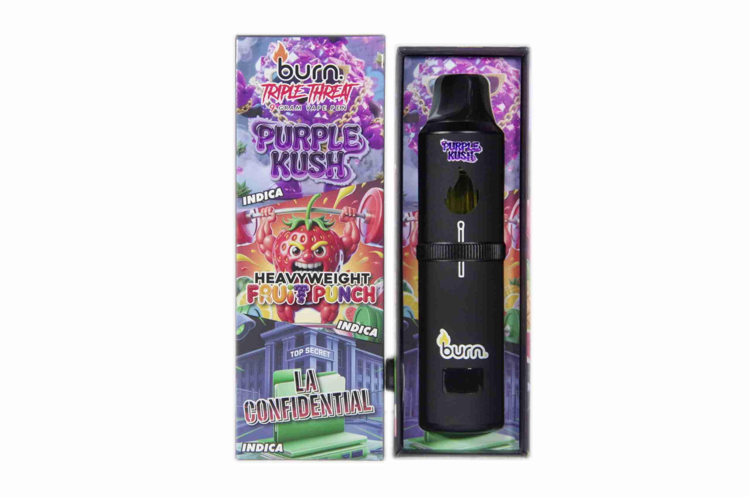Burn Triple Threat – 9G Triple-Chamber Disposable Vape Burn Cartridges Burn Triple Threat – 9G Triple-Chamber Disposable Vape Burn Cartridges